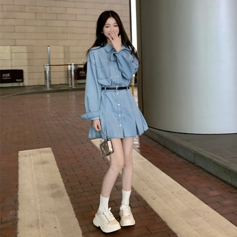 2023 New Spring Dress Spice Girls French Temperament Sister Style Denim Clothing Womens Wear Free Shipping
2023 New Spring Dress Spice Girls French Temperament Sister Style Denim Clothing Womens Wear Free Shipping