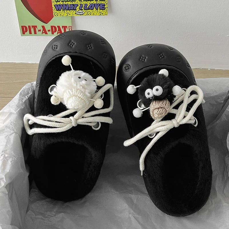 New Stylish Women Winter Furry Slippers Cartoon Plush Warm Slippers Slip-On Thick Soles Home Outdoor Household Cotton Shoes
New Stylish Women Winter Furry Slippers Cartoon Plush Warm Slippers Slip-On Thick Soles Home Outdoor Household Cotton Shoes