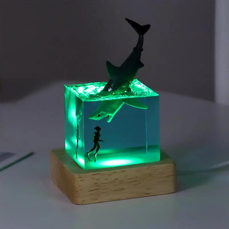 Enchanting Epoxy Resin Lamp Ocean Whale Diver Scene Night Light Bedside Table Decoration Home Ornament Room For Children Room
Enchanting Epoxy Resin Lamp Ocean Whale Diver Scene Night Light Bedside Table Decoration Home Ornament Room For Children Room
