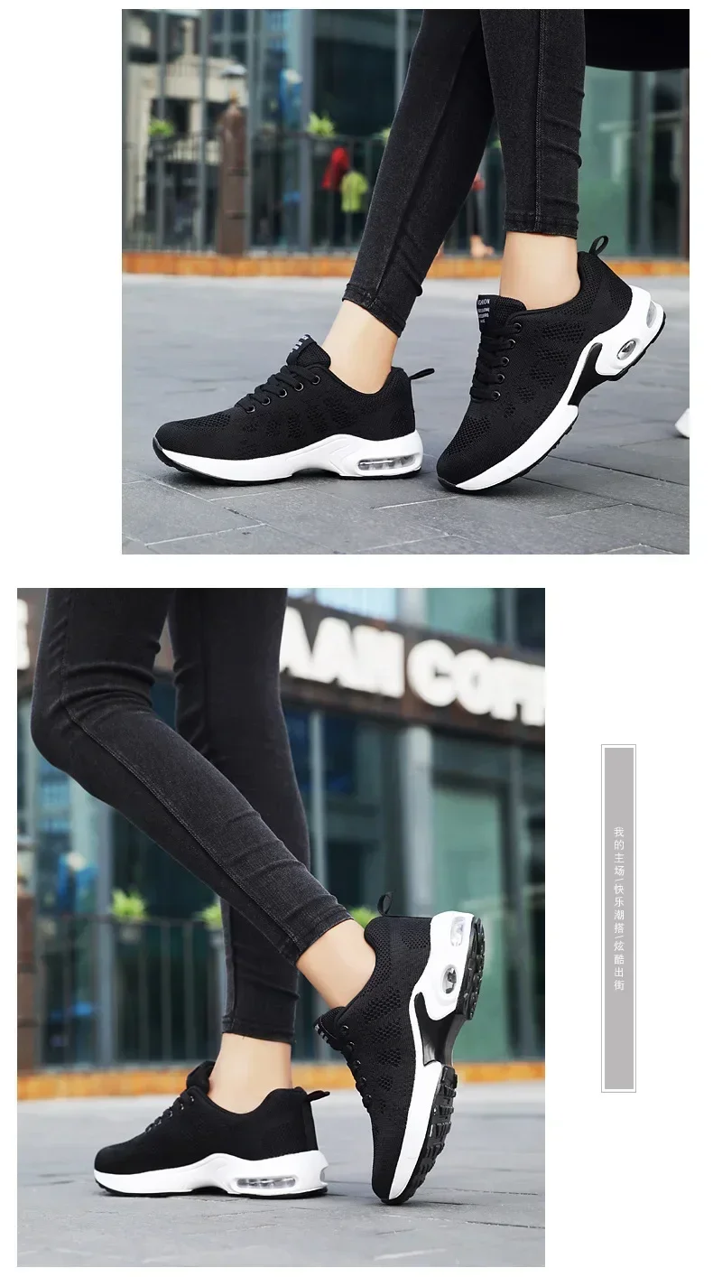 Fall New Running Shoes Women's Air Cushion Shoes Soft Bottom Casual Sneakers Fall New Running Shoes Women's Air Cushion Shoes Soft Bottom Casual Sneakers