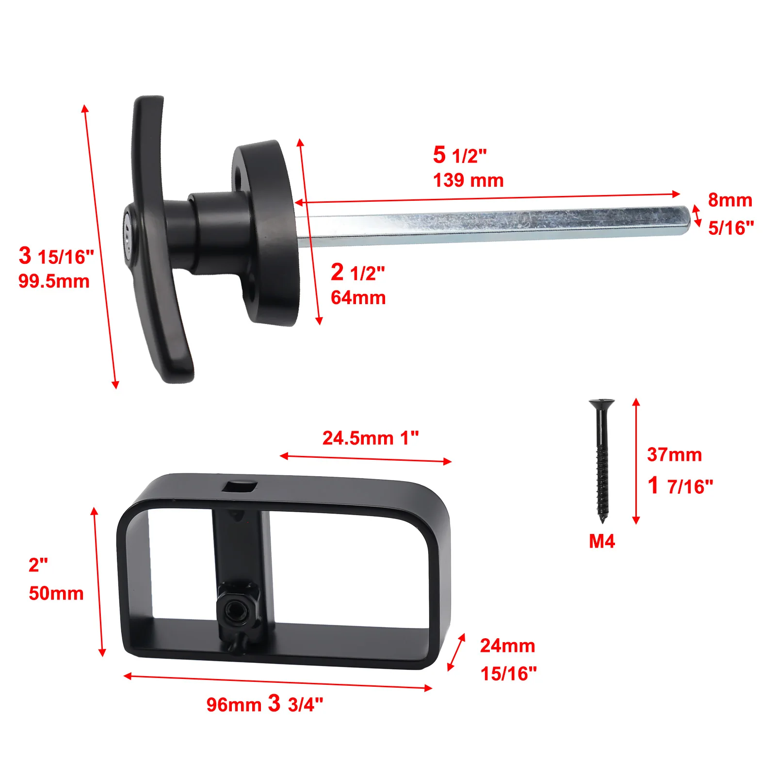 Door Hardware T-Handle Lock Set Black Lock With 2 Keys Zinc Alloy 1 Set Accessories Home Improvement For Shed Barn
Door Hardware T-Handle Lock Set Black Lock With 2 Keys Zinc Alloy 1 Set Accessories Home Improvement For Shed Barn
