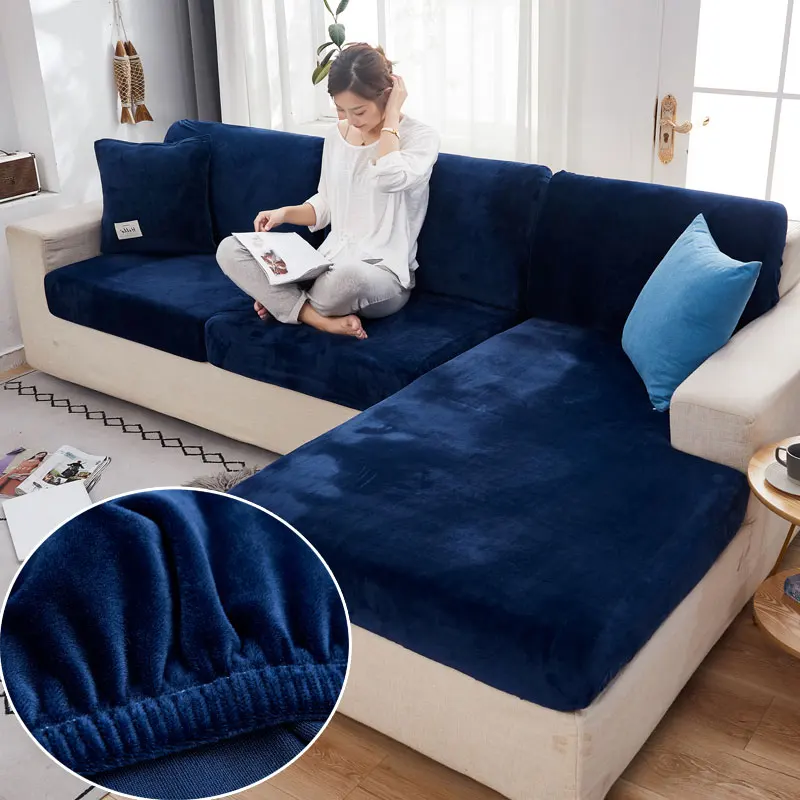 Navy Blue Sofa Cushion Cover Plaid Polyester Slipcover for Living Room Funiture Protector Seat Cushion Elastic Solid Color
Navy Blue Sofa Cushion Cover Plaid Polyester Slipcover for Living Room Funiture Protector Seat Cushion Elastic Solid Color
