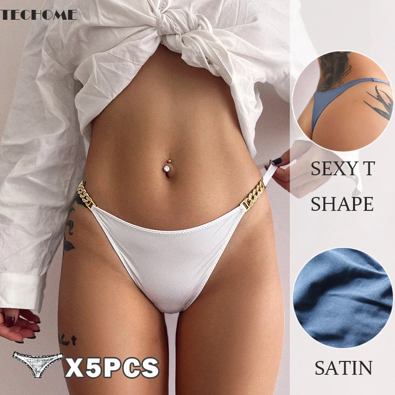 TECHOME 3/5PCS Women Diamond Chain T Pants Sexy Summer High Cut Briefs Thongs European and American Hip Lift Low Waist G-string
TECHOME 3/5PCS Women Diamond Chain T Pants Sexy Summer High Cut Briefs Thongs European and American Hip Lift Low Waist G-string