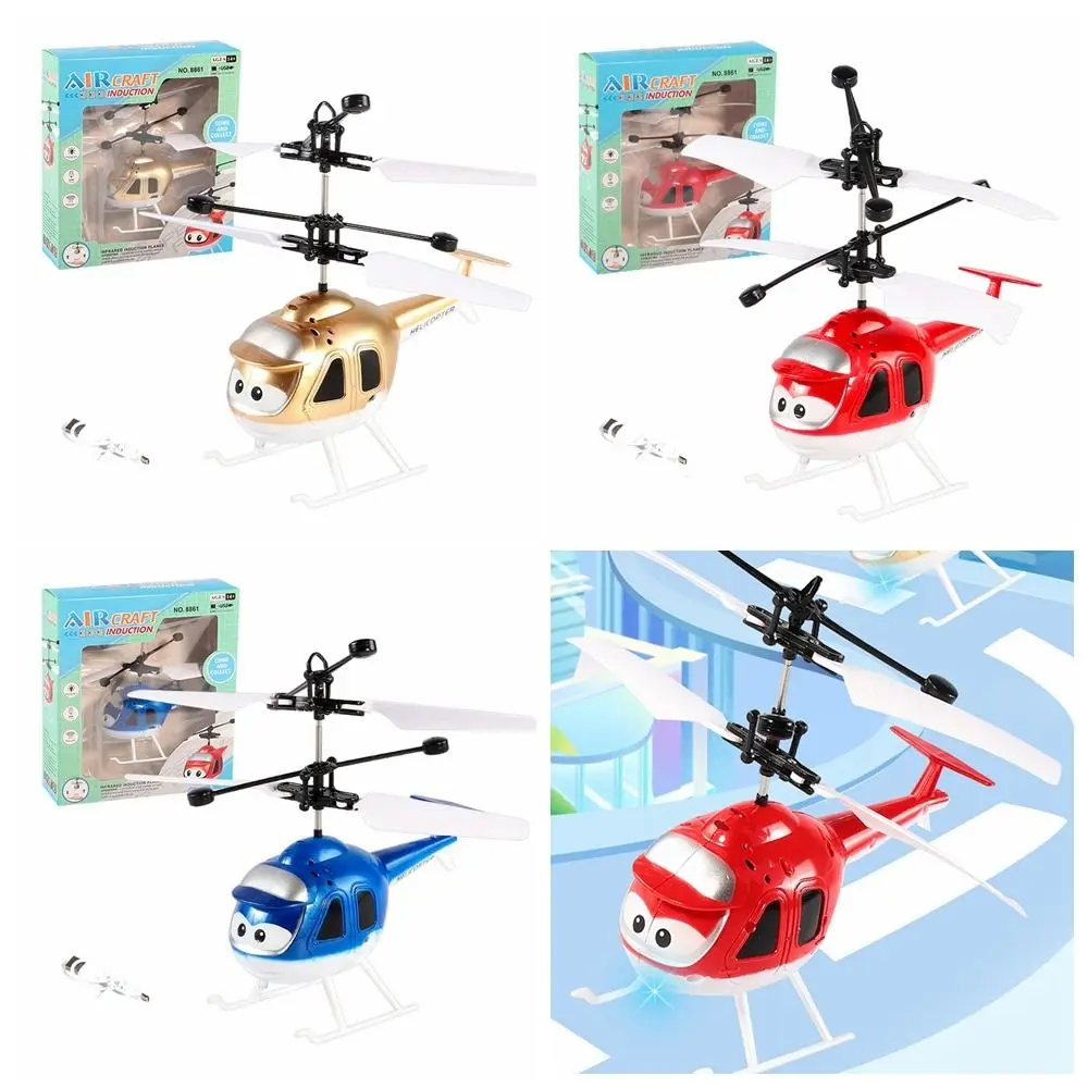 

With USB Charge Infrared Sensor Helicopter Toy Indoor Flight Toys Plastic Helicopter Induction Flying Toys Kids Plane Toys