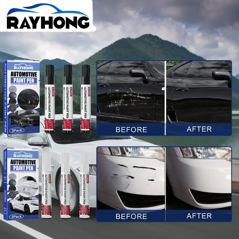3 Pcs Car TouchUp Paint Pen Cars Paint Scratch Repair Tools Waterproof Auto Scratch Remover Pen Black/White Auto Maintenance
3 Pcs Car TouchUp Paint Pen Cars Paint Scratch Repair Tools Waterproof Auto Scratch Remover Pen Black/White Auto Maintenance