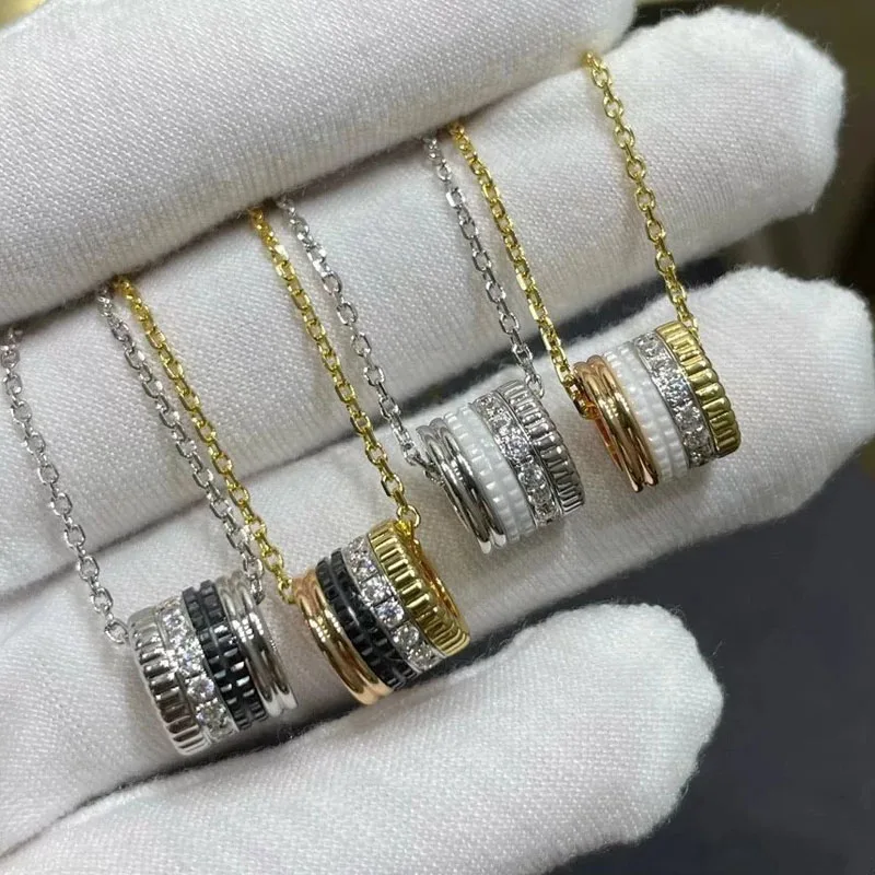 2023 Fashion Luxury Brand Luxury Jewelry High Quality 925 Sterling Silver Rotating Gear Pendant Women's Necklace Party Gift
2023 Fashion Luxury Brand Luxury Jewelry High Quality 925 Sterling Silver Rotating Gear Pendant Women's Necklace Party Gift
