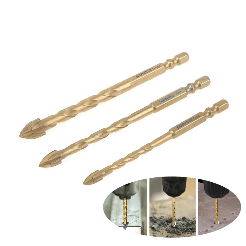 6/8/10MM Tile Drilling Drill Glass Cement Metal Marble Special High Hardness Four-Blade Alloy Drill Dry Drilling
6/8/10MM Tile Drilling Drill Glass Cement Metal Marble Special High Hardness Four-Blade Alloy Drill Dry Drilling