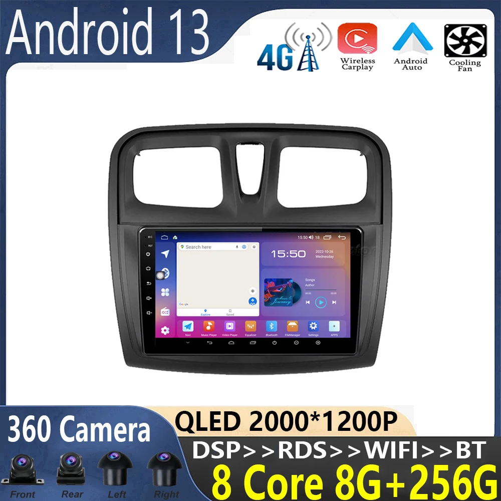 9" android 13 For Renault Logan 2 2012 - 2022 Sandero 2 2013 - 2022 Car Radio Multimedia Video Player Navigation adapter No 2din
9" android 13 For Renault Logan 2 2012 - 2022 Sandero 2 2013 - 2022 Car Radio Multimedia Video Player Navigation adapter No 2din