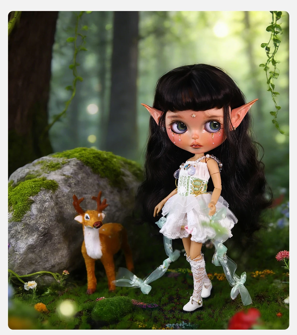 Kennedy – Premium Custom Neo Blythe Doll with Brown Hair, Tan Skin & Matte Cute Face 8 Kennedy – Premium Custom Neo Blythe Doll with Brown Hair, Tan Skin & Matte Cute Face 8