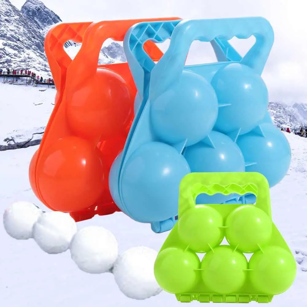 Plastics Snowball Maker Clip Double ball Anti-slip Handle Snow Ball Mold Tool Portable Durable Winter Fight Clip Toy
Plastics Snowball Maker Clip Double ball Anti-slip Handle Snow Ball Mold Tool Portable Durable Winter Fight Clip Toy