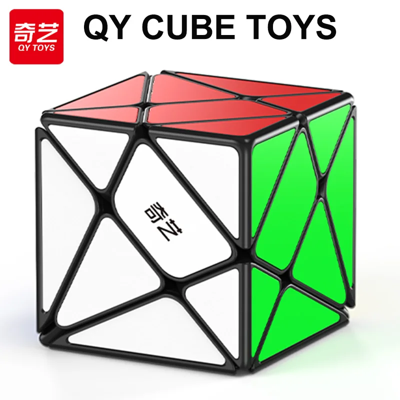 

QiYi Speedcube Axis Magic Cube 3x3x3 Stickerless Professional 3x3 Speed Puzzle 3×3 Children's Fidget Toy QY Original Cubo Magico