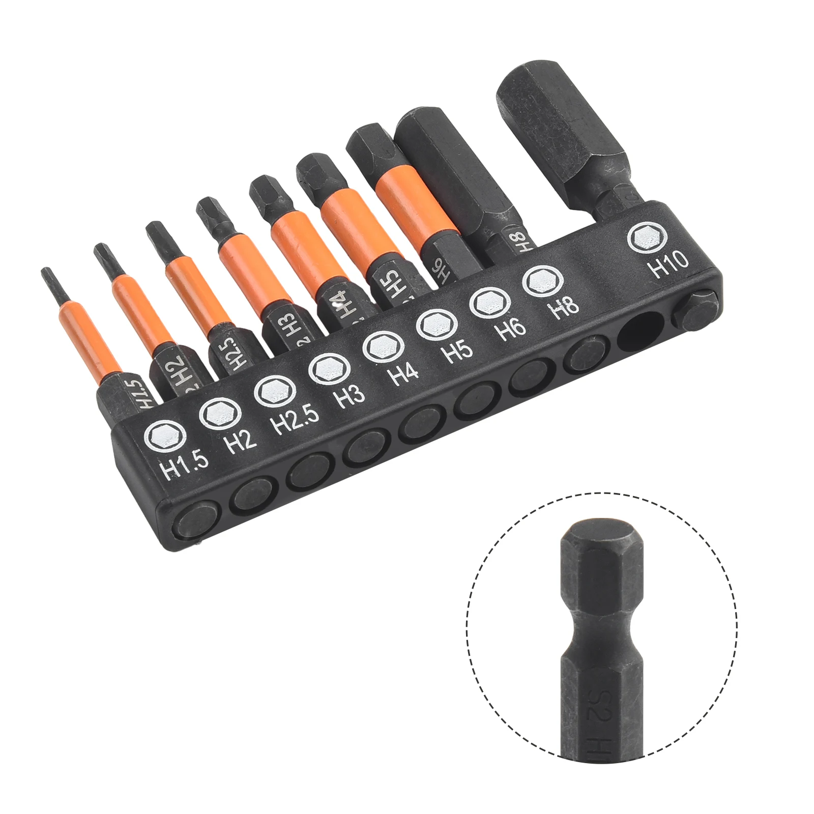 9pcs 50mm 1/4 Inch Hex Screwdriver Bit Set Hexagon Screwdriver Bit Quick Change Impact Driver Power Drill Magnetic Tamper
9pcs 50mm 1/4 Inch Hex Screwdriver Bit Set Hexagon Screwdriver Bit Quick Change Impact Driver Power Drill Magnetic Tamper