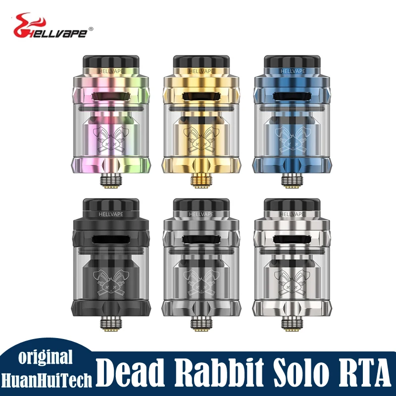 

Original Hellvape Dead Rabbit Solo RTA Vape Tank 24mm Diameter 2ml/4ml Capacity Single Coil Top Filling E-Cigarette Vaporizer