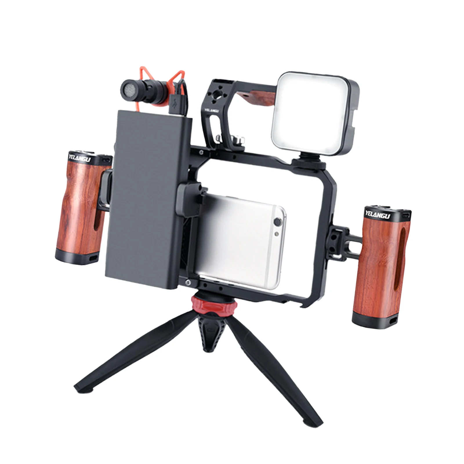 Universal Cell Phone Stabilizer Rig Video Camera Cage set with two handles for mobile phones live streaming photography Handheld
Universal Cell Phone Stabilizer Rig Video Camera Cage set with two handles for mobile phones live streaming photography Handheld