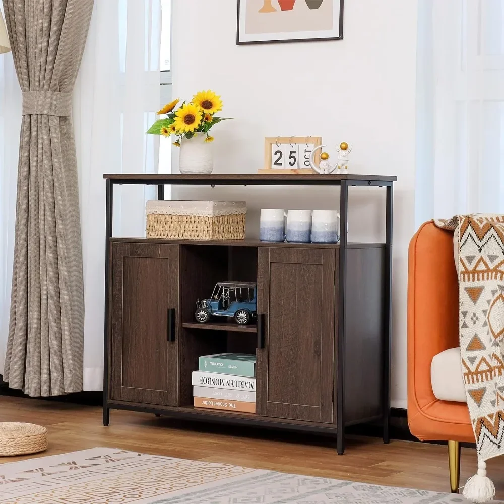 Cabinet with 2 Doors,Buffet Cabinet,Adjustable Shelves, Open Compartment, Storage Sideboard, for Dining Room,Living Room,Bedroom
Cabinet with 2 Doors,Buffet Cabinet,Adjustable Shelves, Open Compartment, Storage Sideboard, for Dining Room,Living Room,Bedroom