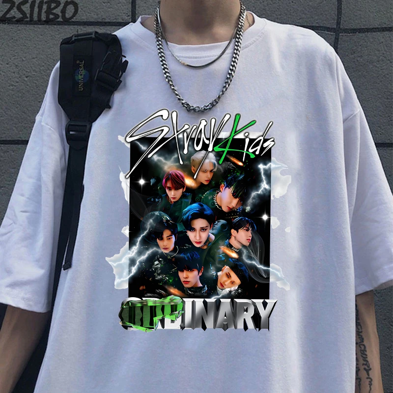 New Stray Kids Print T Shirt Women Men Short Sleeve Tops Tees Summer Fashion Loose Casual T-shirt
New Stray Kids Print T Shirt Women Men Short Sleeve Tops Tees Summer Fashion Loose Casual T-shirt