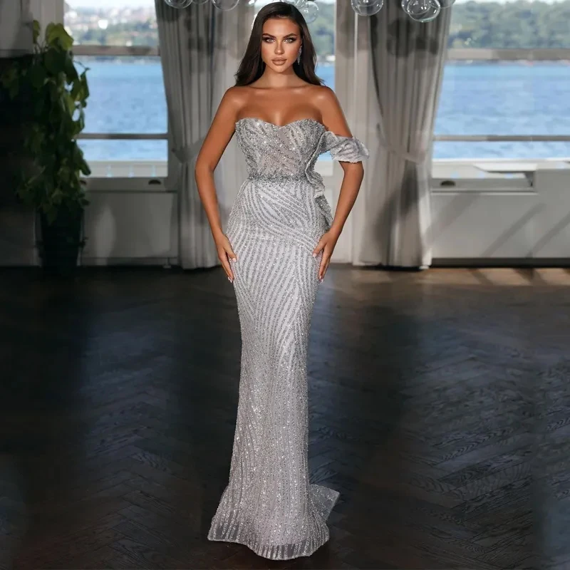 VENUS 2024 Sexy One-Shoulder Prom Dresses Mermaid Plus size Formal Dresses Beading Evening Dress Floor-Length Party Dress
VENUS 2024 Sexy One-Shoulder Prom Dresses Mermaid Plus size Formal Dresses Beading Evening Dress Floor-Length Party Dress