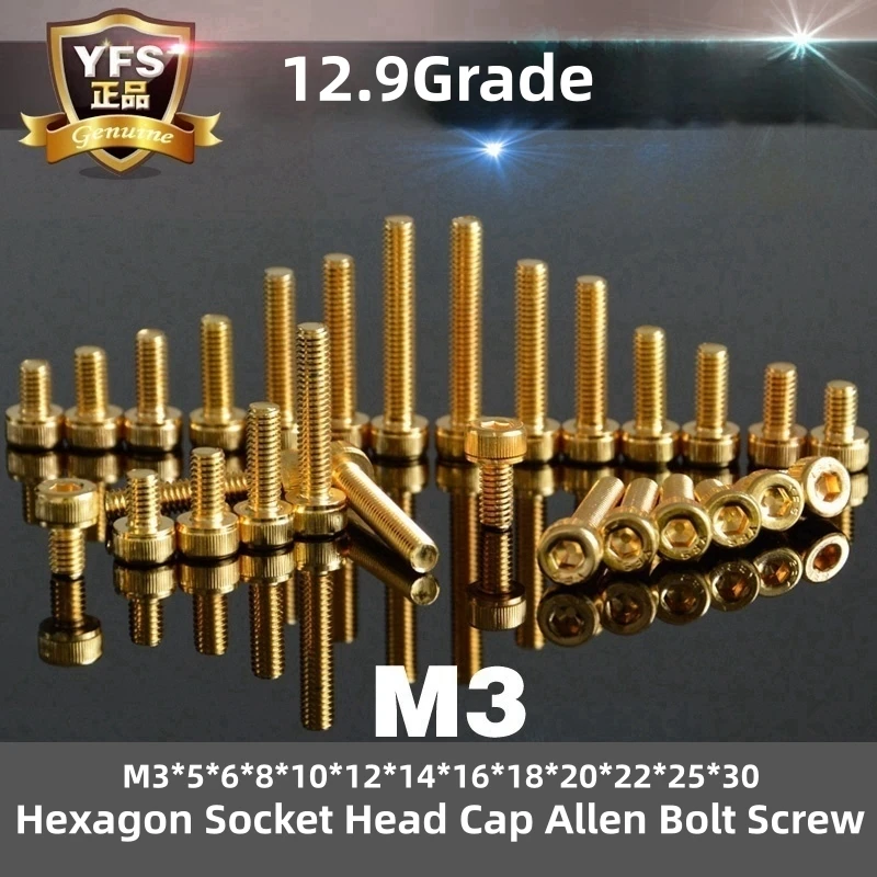 100 шт., шестигранные болты YFS M3 M3 M3 M3 M3 5*6*8*12*14*16*18 ~ 30 мм класс, титановые Антикоррозийные винты
100 шт., шестигранные болты YFS M3 M3 M3 M3 M3 5*6*8*12*14*16*18 ~ 30 мм класс, титановые Антикоррозийные винты