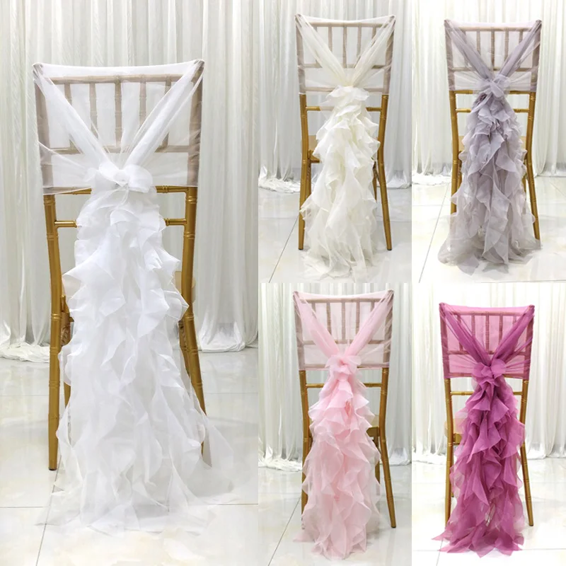 Romantic Milk Yarn Chair Sash Sheer Bow With Ruffles Chair Cover Wedding Birthday Party Home Hotel Decoration
Romantic Milk Yarn Chair Sash Sheer Bow With Ruffles Chair Cover Wedding Birthday Party Home Hotel Decoration