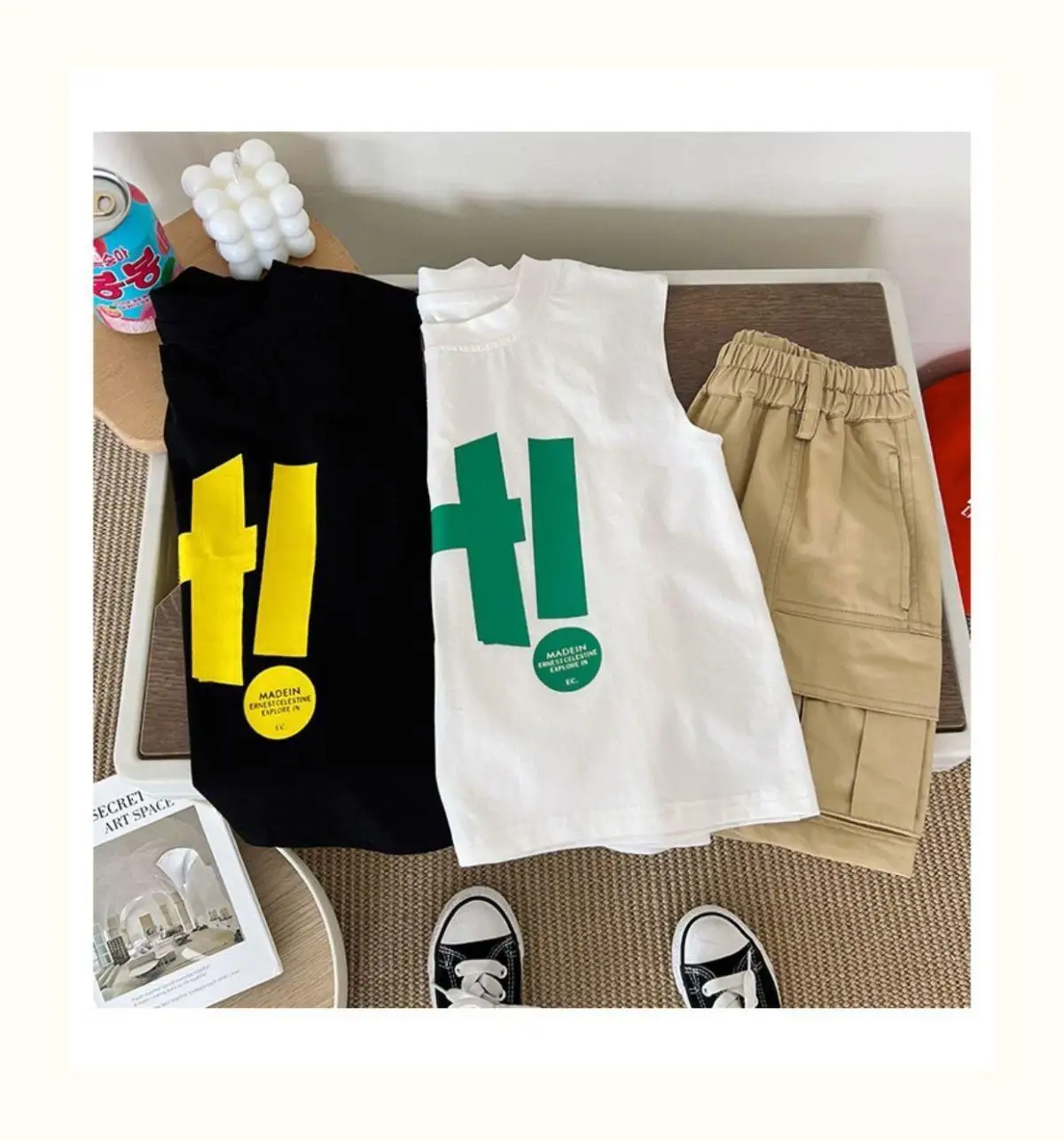 2025 Summer New Cute Boys Girls Letter Print Vest Loose Children Casual Vest Cotton Baby Tee Loose Kids Clothes 7 Sc2dde280a3714344b8ce4d41c5e29bddL