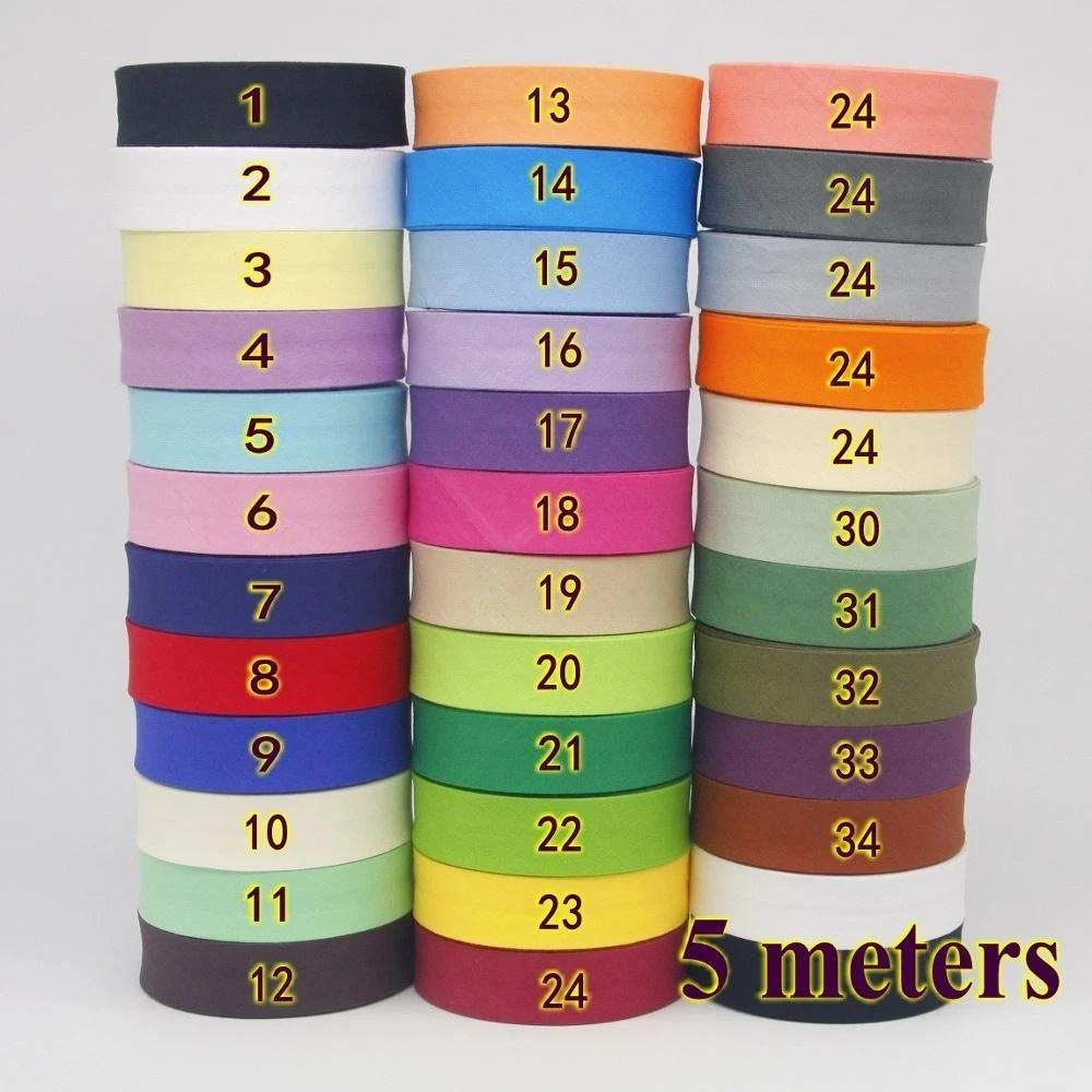100% Cotton Bias tape, 20mm width 3/4" Ironed Single Fold Binding Bias Tape For Garment Craft DIY Handmaking 5m/lot
100% Cotton Bias tape, 20mm width 3/4" Ironed Single Fold Binding Bias Tape For Garment Craft DIY Handmaking 5m/lot