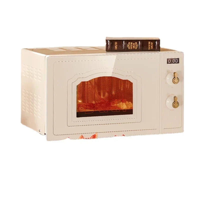 

Light Wave Retro Microwave Oven Steam Oven Household Mini Light Wave Oven Flat Stainless Steel 220V Microondas conventional