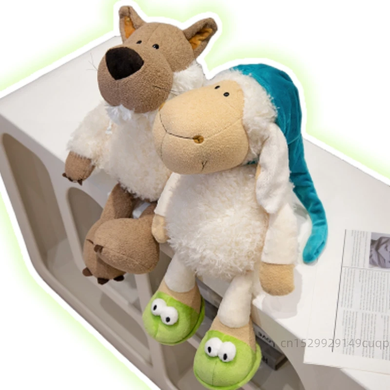Cute Fairy Tale Pyjamas Sleepy Sheep And Wolf Animal In Sheep's Clothing Plush Doll Super Soft Soothing Doll Interior Decorate
Cute Fairy Tale Pyjamas Sleepy Sheep And Wolf Animal In Sheep's Clothing Plush Doll Super Soft Soothing Doll Interior Decorate