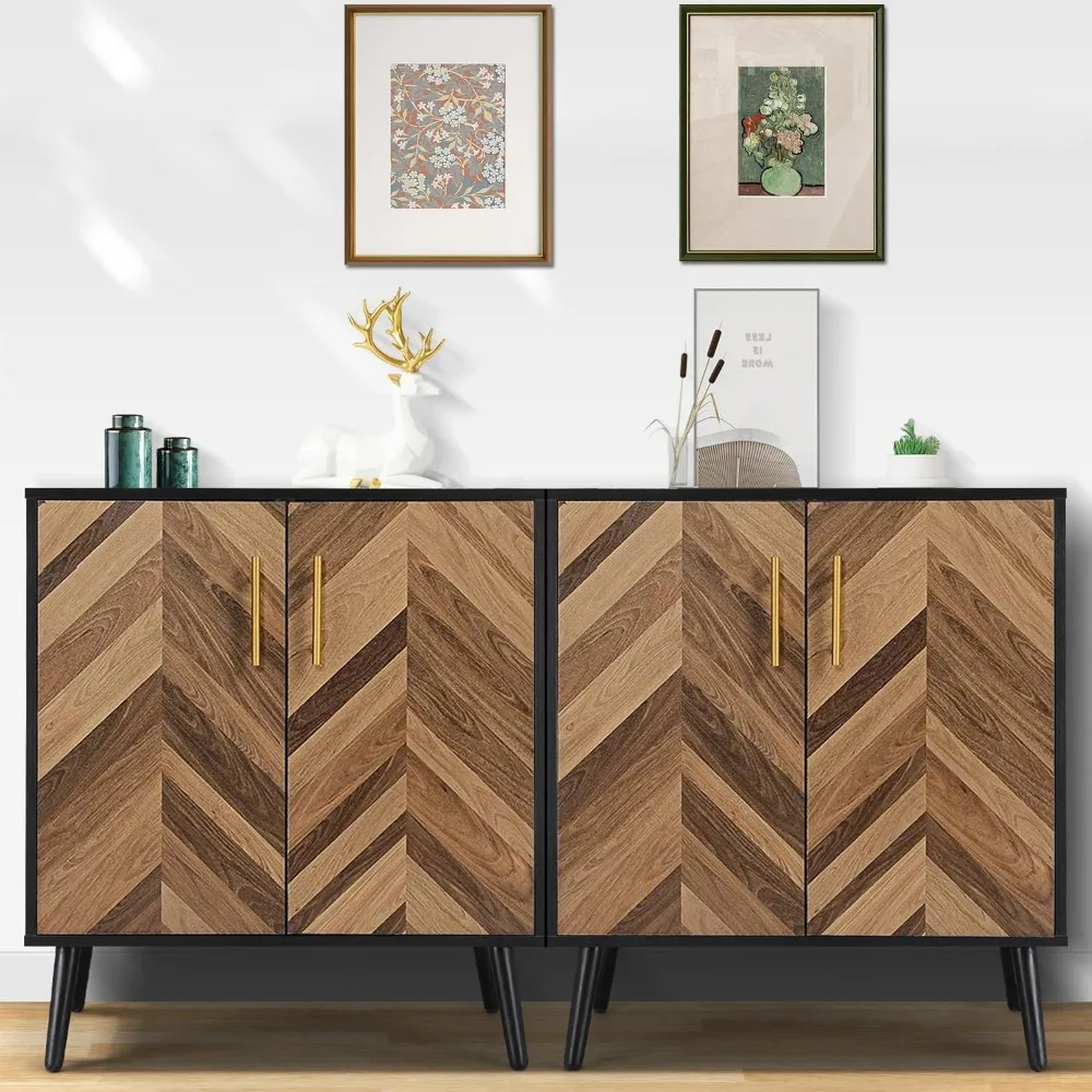 Kitchen Cabinet with Doors and Shelves - Mid Century Modern Sideboard Buffet Cabinet with Storage, Accent Kitchen Cabinets
Kitchen Cabinet with Doors and Shelves - Mid Century Modern Sideboard Buffet Cabinet with Storage, Accent Kitchen Cabinets