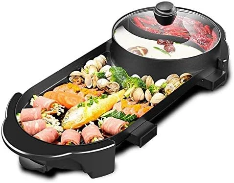 Горячий горшок с грилем, комнатный бездымный горшок Shabu, отдельный двойной температурный режим, емкость для 2-12 штук
Горячий горшок с грилем, комнатный бездымный горшок Shabu, отдельный двойной температурный режим, емкость для 2-12 штук