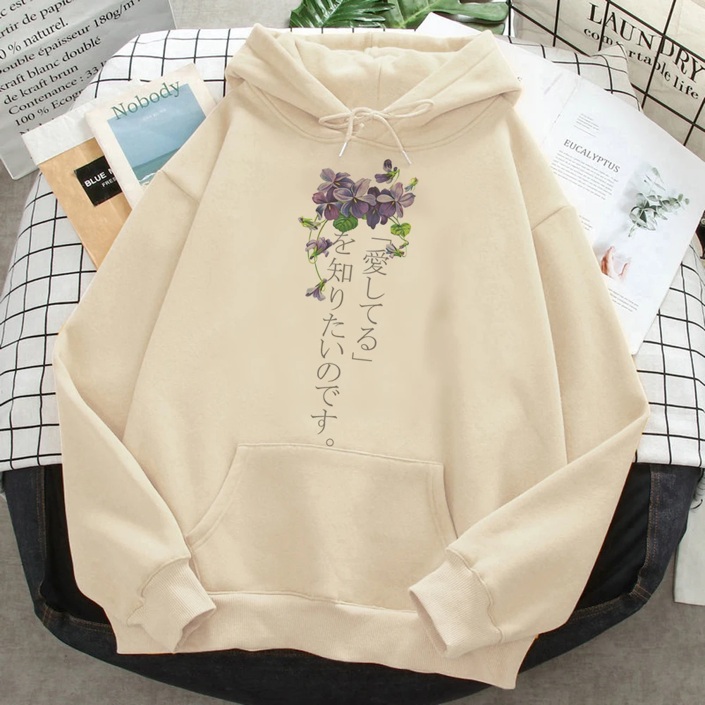 

Violet Evergarden hoodies women y2k aesthetic Fleece Korean style sweater Pullover female gothic Hooded Shirt