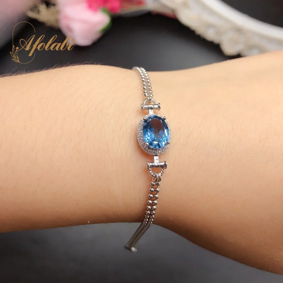 Natural London Blue Topaz Bracelet Silver 925 for Women Premium Luxury and Elegant Jewelry Gifts 7*9mm Gemstone
Natural London Blue Topaz Bracelet Silver 925 for Women Premium Luxury and Elegant Jewelry Gifts 7*9mm Gemstone