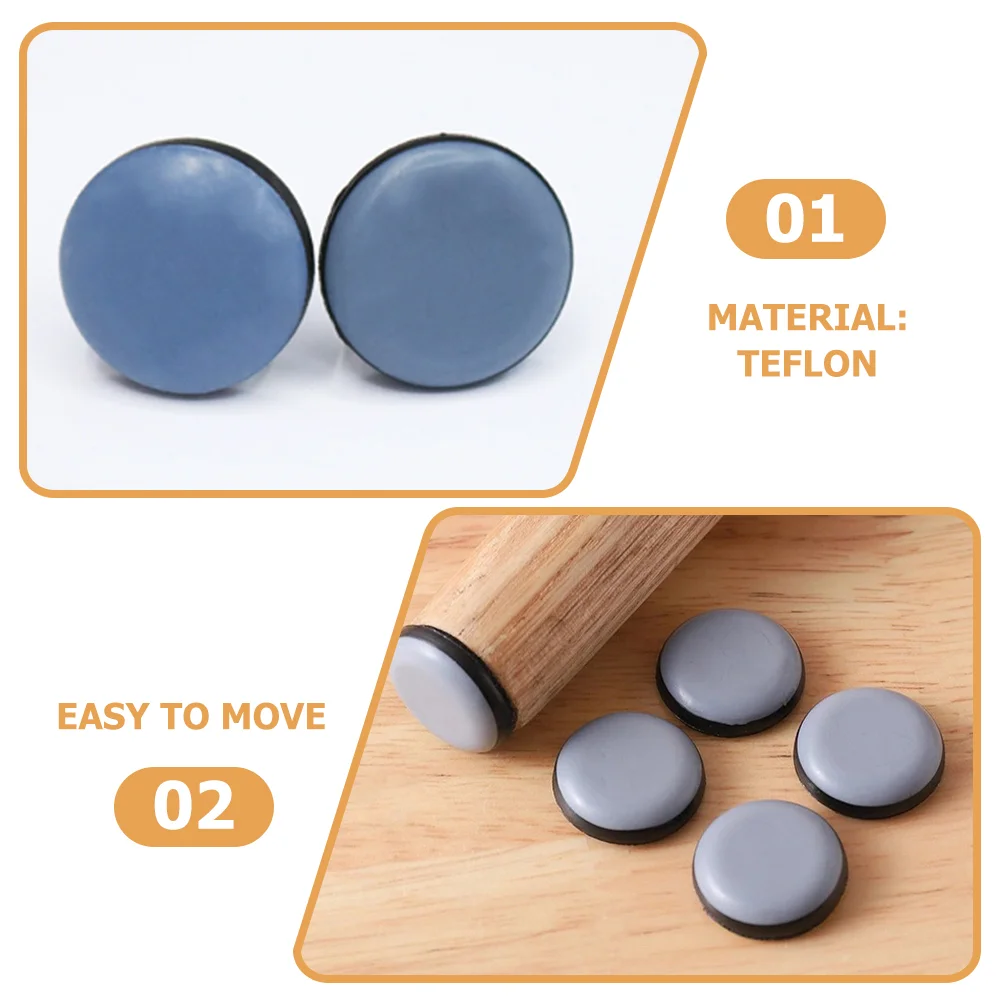 20 Pcs Round Self-adhesive Silent Table and Chair Foot Pads to Assist Sliding Mats Furniture Sliders Household Desk
20 Pcs Round Self-adhesive Silent Table and Chair Foot Pads to Assist Sliding Mats Furniture Sliders Household Desk