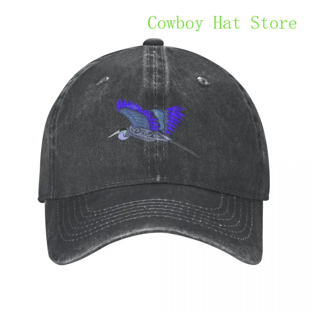 

Best Flying Heron Tribal Design _Colored Baseball Cap Military Tactical Cap Hat Luxury Brand Golf Hat Men Women'S