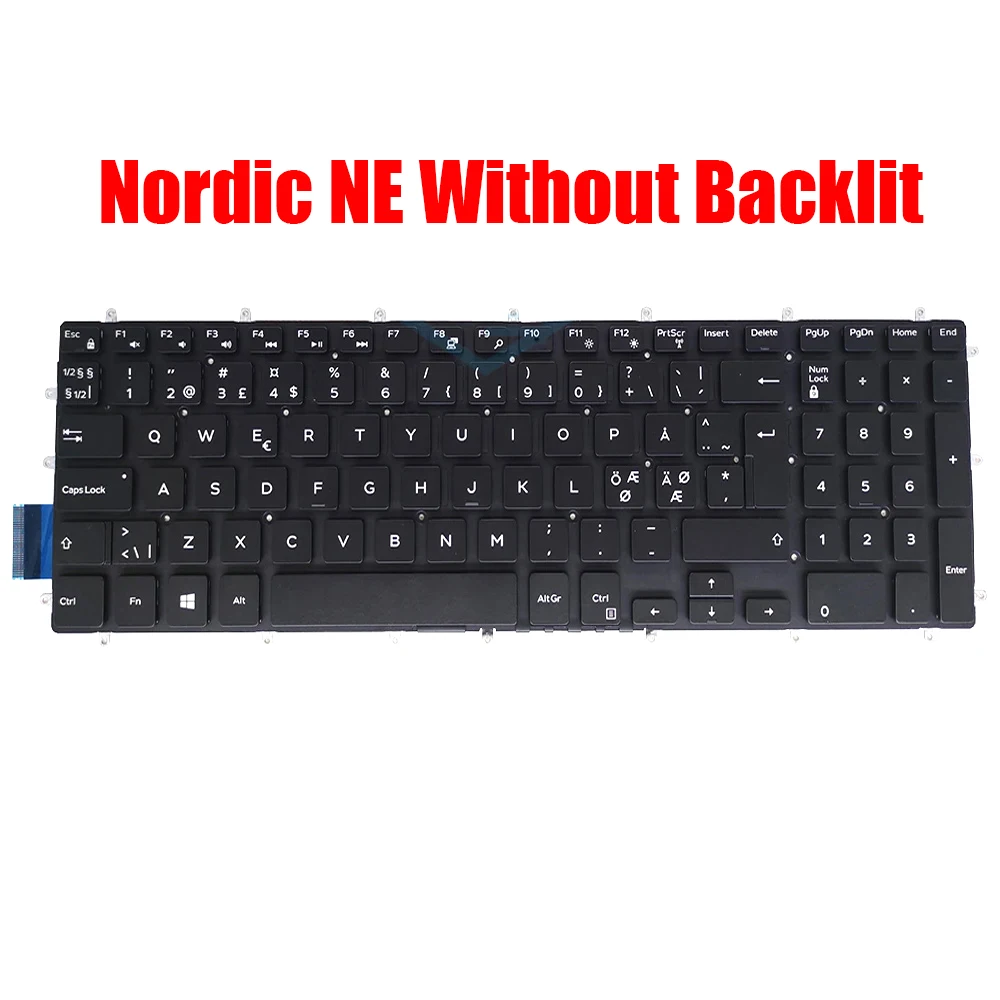 Nordic NE Keyboard For DELL For Inspiron 5565 5567 5570 5575 5583 5770 5775 7566 7567 7577 5765 5767 7773 7778 7779 7786 2-in-1
Nordic NE Keyboard For DELL For Inspiron 5565 5567 5570 5575 5583 5770 5775 7566 7567 7577 5765 5767 7773 7778 7779 7786 2-in-1