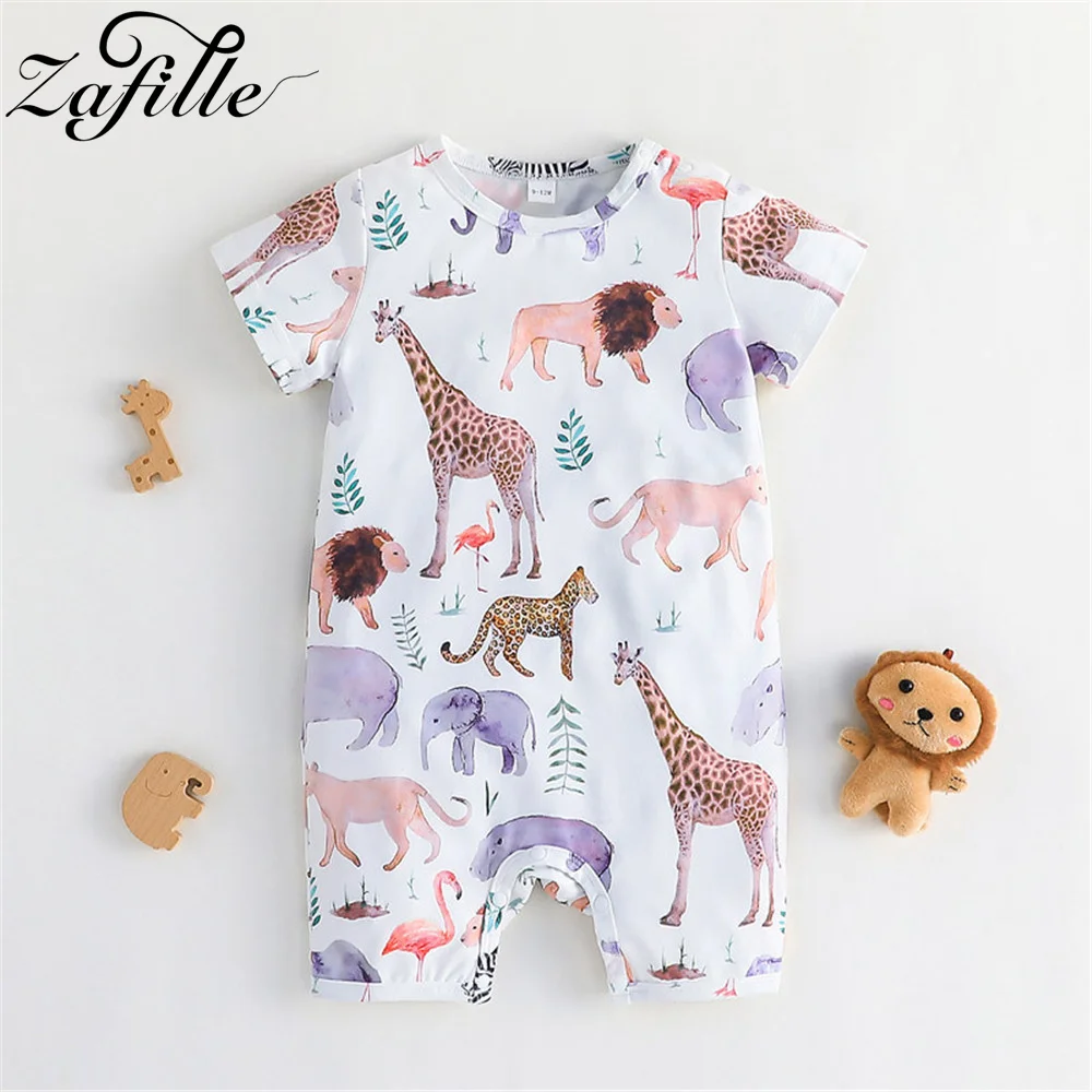 ZAFILLE Animals Print Baby's Rompers Summer Jumpsuit For Kids Boys Clothing Casual Toddler Baby Clothes Cute Children Outfits
ZAFILLE Animals Print Baby's Rompers Summer Jumpsuit For Kids Boys Clothing Casual Toddler Baby Clothes Cute Children Outfits