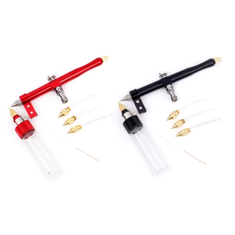 

Injector Air Compressor Air Brush Paint Guns Set For Nail Art Craft Cake Fog Sprayer Model Coloring