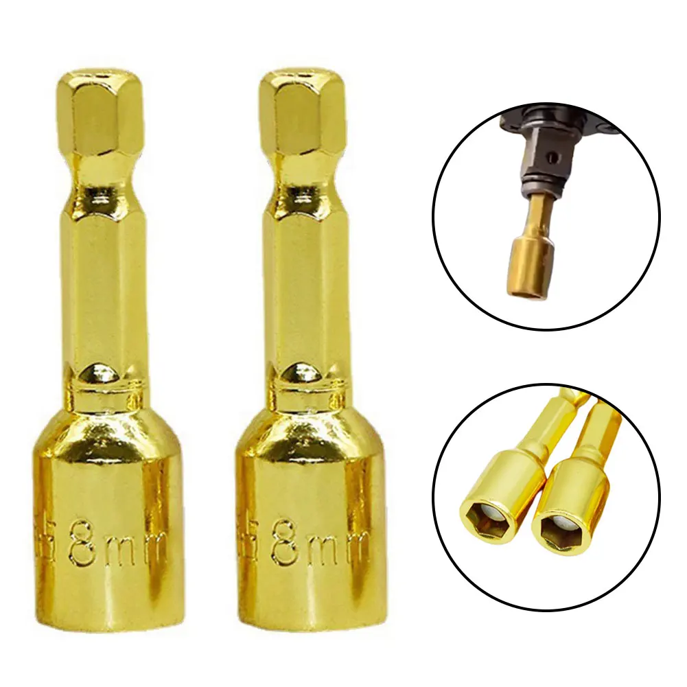 2pcs Hex Socket Adapter Magnetic Nut Driver 1/4inch Shank Set For Home Carpentry Auto Parts For Pneumatic Electric Screwdrives
2pcs Hex Socket Adapter Magnetic Nut Driver 1/4inch Shank Set For Home Carpentry Auto Parts For Pneumatic Electric Screwdrives