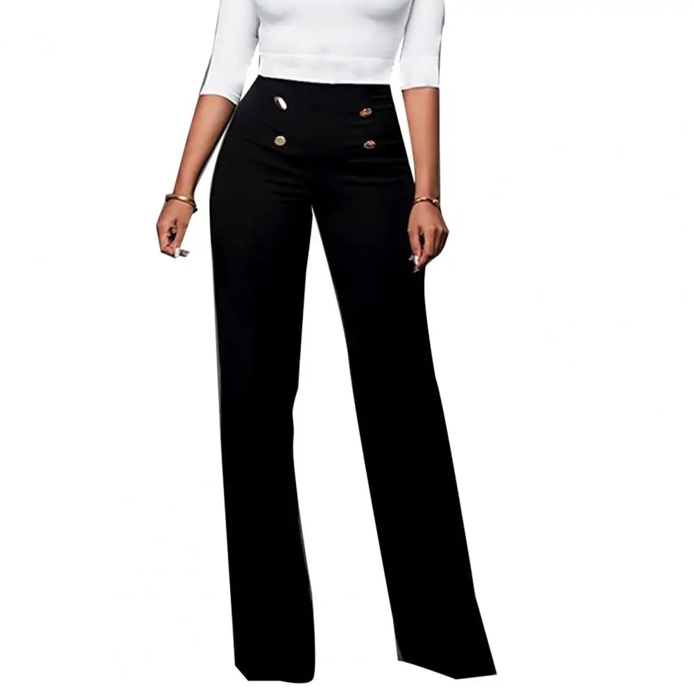 Casual Women Pants Polyester Loose Slim-fit Solid Color Wide Leg Trousers Streetwear Women Clothing 2023
Casual Women Pants Polyester Loose Slim-fit Solid Color Wide Leg Trousers Streetwear Women Clothing 2023