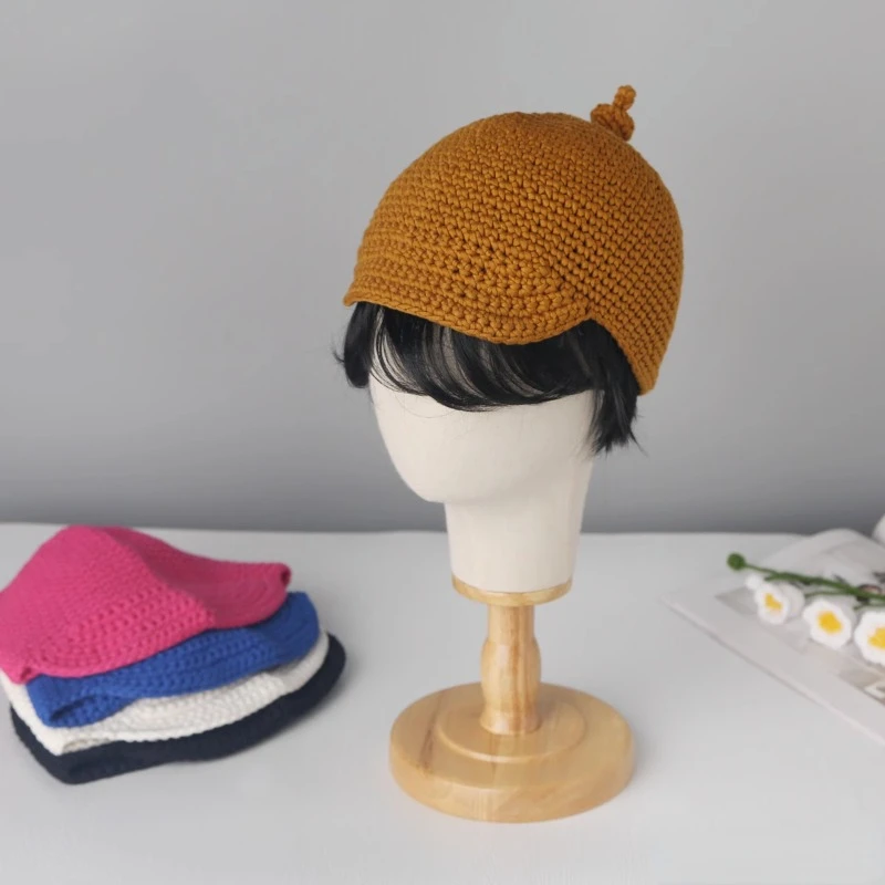 Japanese Korean Crochet Spring Autumn Winter Wool Knitted Hats Women Men Playful Funny Personalized Small Brim Melon Beanie Hat
Japanese Korean Crochet Spring Autumn Winter Wool Knitted Hats Women Men Playful Funny Personalized Small Brim Melon Beanie Hat