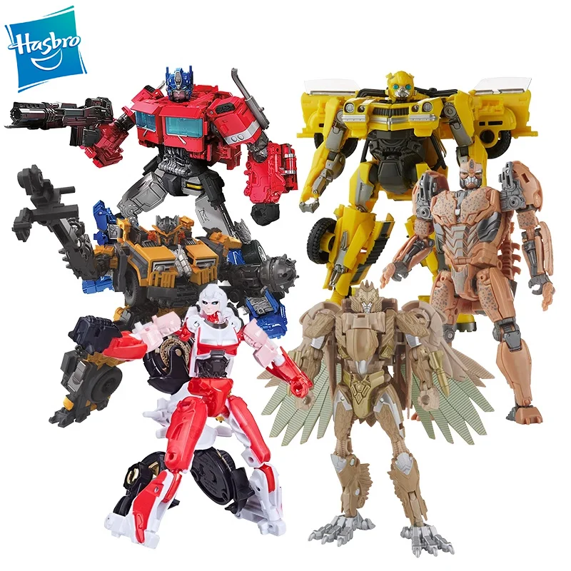 

Hasbro Transformers Rise of the Beasts Studio Series 100 Deluxe Bumblebee Arcee Airazor Optimus Prime Robot Action Figure Toys