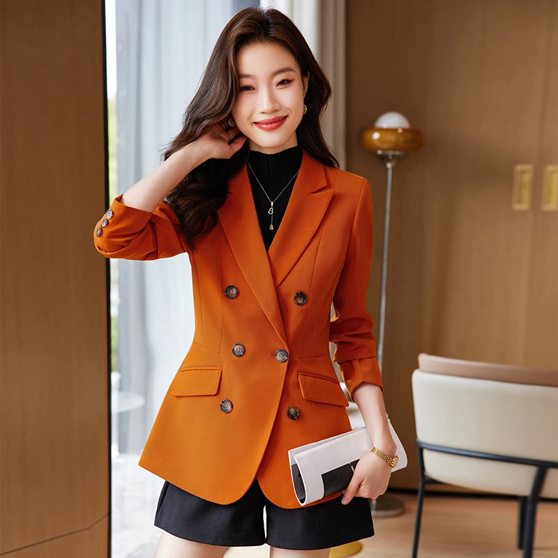 

AIyssa Fashion Professional Women's autumn and winter new long-sleeved suit elegant temperament shows self-confidence