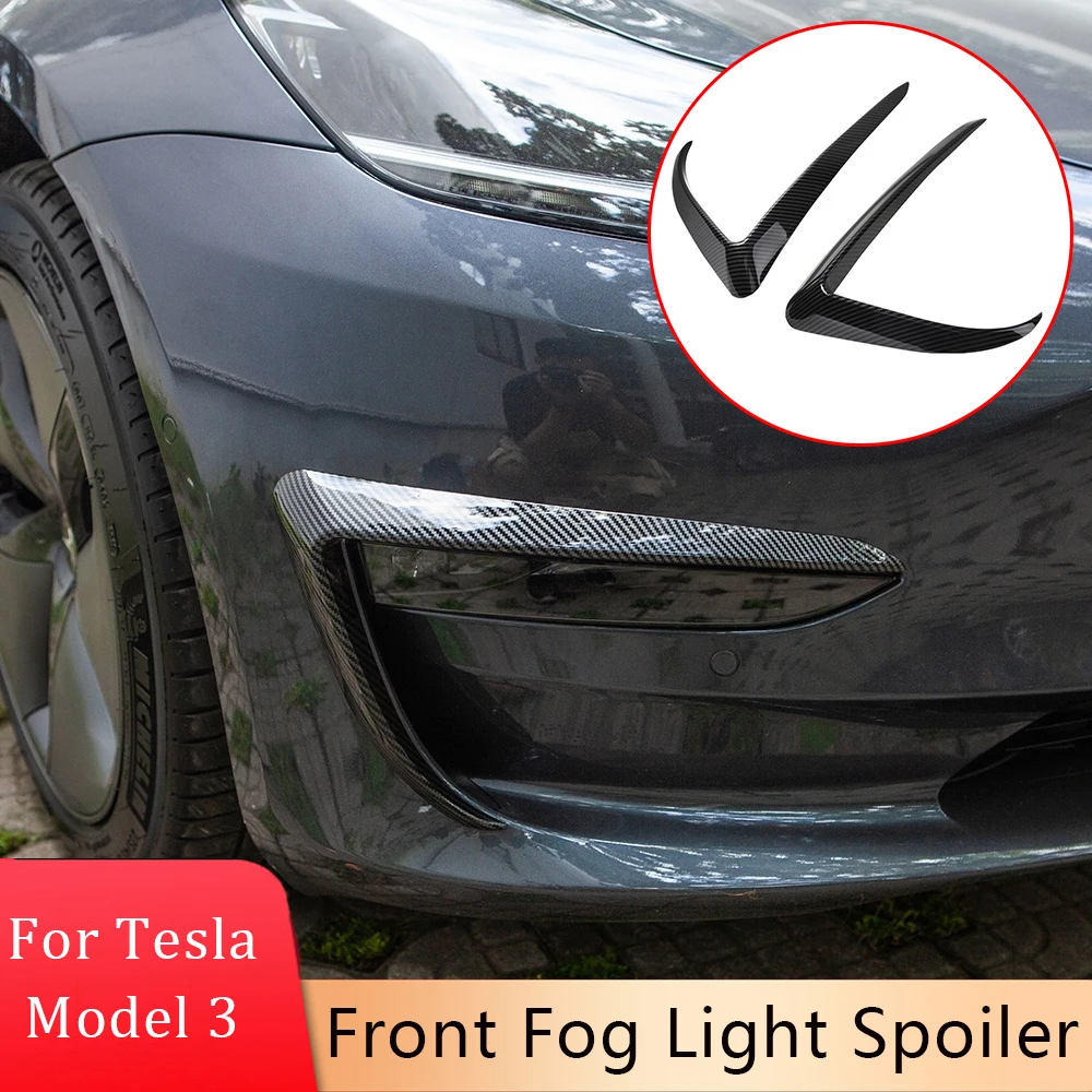 Car Front Blade Trim for Tesla 2017-2022 Model 3 ABS Fog Lamp Eyebrow Spoiler Wind Knife Sticker Auto Exterior Modification
Car Front Blade Trim for Tesla 2017-2022 Model 3 ABS Fog Lamp Eyebrow Spoiler Wind Knife Sticker Auto Exterior Modification