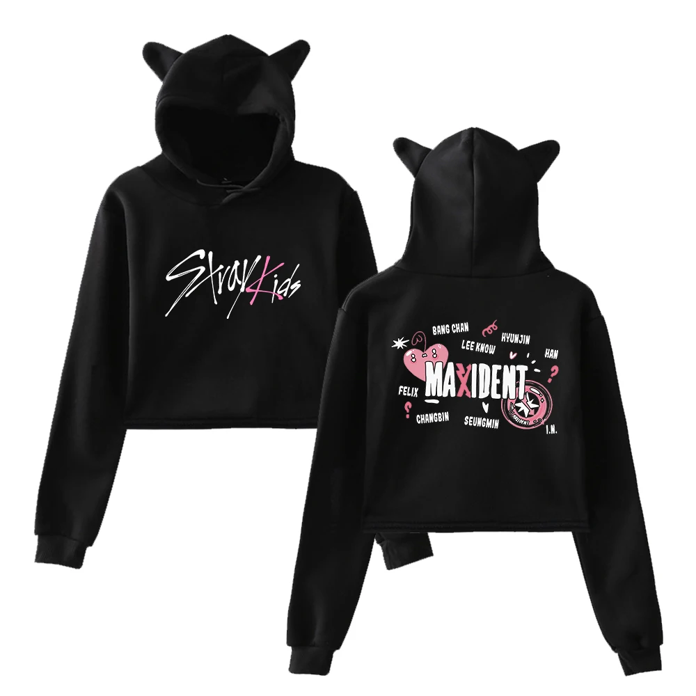 Stray Kids Cat Ear Hoodies Women Y2K Crop Tops Hoodie Sweatshirt SKZ Album MAXIDENT Hoodie Kpop Female Stray Kids Fans Clothes
Stray Kids Cat Ear Hoodies Women Y2K Crop Tops Hoodie Sweatshirt SKZ Album MAXIDENT Hoodie Kpop Female Stray Kids Fans Clothes