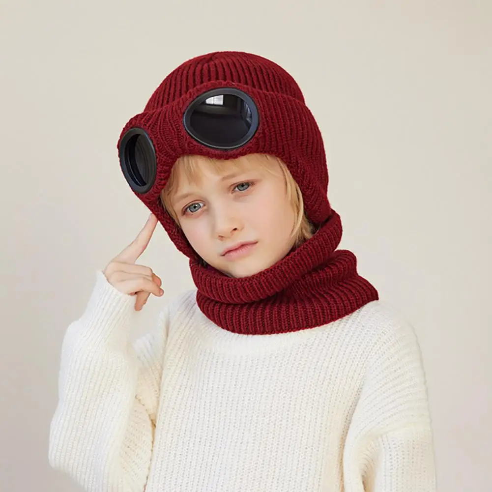 Hat with Built-in Glasses Cozy Knitted Children's Winter Hat with Glasses Decor Soft Warm Cold-resistant for Boys for Full
Hat with Built-in Glasses Cozy Knitted Children's Winter Hat with Glasses Decor Soft Warm Cold-resistant for Boys for Full