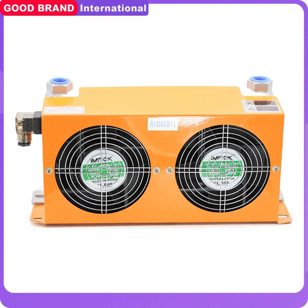 

AH0608TL-CA Hydraulic Air Cooler Air Cooled Oil Radiator AF Series Plate-Fin Hydraulic Aluminum Oil Coolers 60L/MIN