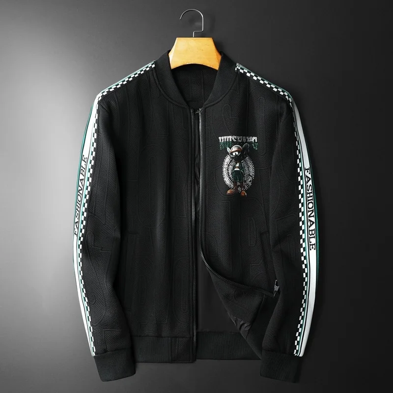 Luxury brand 2023 spring autumn new fashion trend cartoon printing hot drill jacket slim stand collar men's
Luxury brand 2023 spring autumn new fashion trend cartoon printing hot drill jacket slim stand collar men's