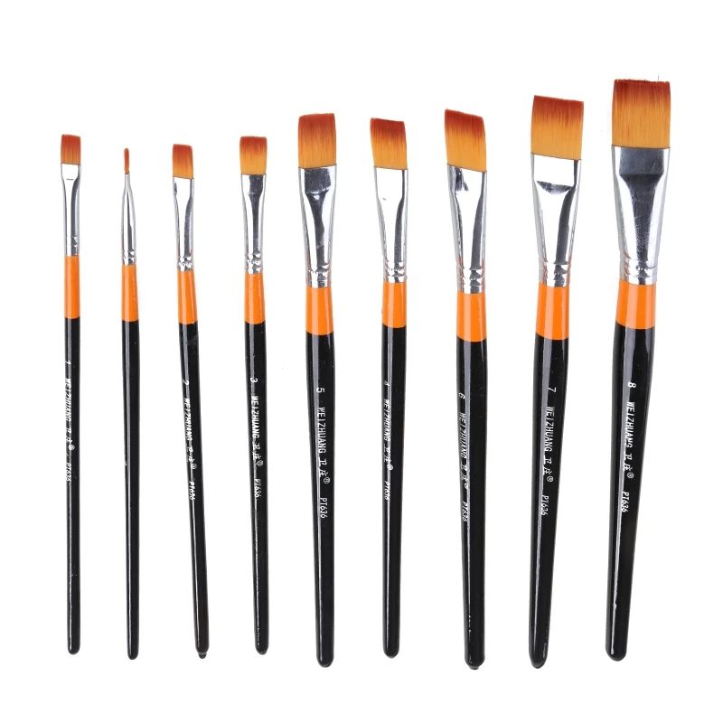 Набор кистей для рисования художника, 9 шт./упак., мягкие нейлоновые волосы, предотвращающие выпадение акрила 
Набор кистей для рисования художника, 9 шт./упак., мягкие нейлоновые волосы, предотвращающие выпадение акрила