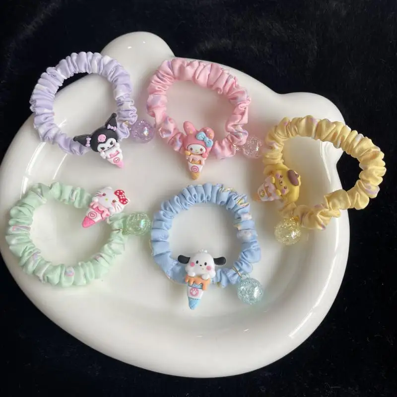 New Hellokitty Hair Rope Kawaii Sanrio Mymelody Kuromi Korea Ins Cartoon Cone Hair Ring Girl Heart Color Hair Elastic Band
New Hellokitty Hair Rope Kawaii Sanrio Mymelody Kuromi Korea Ins Cartoon Cone Hair Ring Girl Heart Color Hair Elastic Band