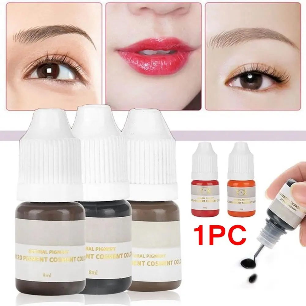 8ML Tattoo Ink Pigment Microblading Semi Permanent Easy To Paint for Eyebrow Eyeliner Lipliner Professional Beauty Tool Supplies
8ML Tattoo Ink Pigment Microblading Semi Permanent Easy To Paint for Eyebrow Eyeliner Lipliner Professional Beauty Tool Supplies