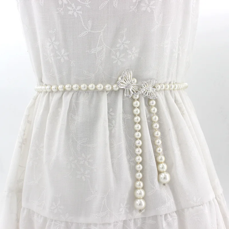 Korean Style Sweet Bow Pearl Belts Waist Chain Women Fashion Decorative Thin Belts For Girls Bride Dress Wedding Accessories
Korean Style Sweet Bow Pearl Belts Waist Chain Women Fashion Decorative Thin Belts For Girls Bride Dress Wedding Accessories